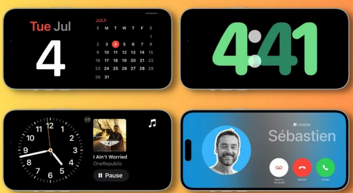 武山苹果手机维修分享iOS17横屏充电待机显示有什么好处 