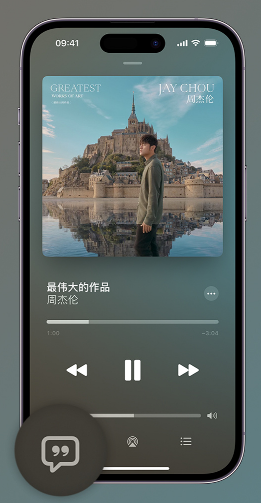 武山iphone维修分享如何在iPhone上使用Apple Music全新唱歌功能 