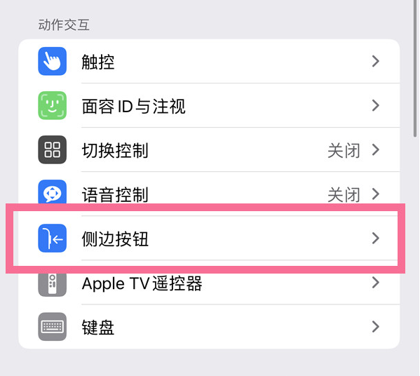 武山苹果14维修店分享iPhone14 Plus侧键双击下载功能关闭方法 