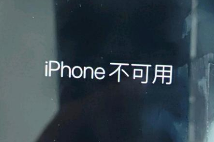 武山苹果服务网点分享锁屏界面显示“iPhone 不可用”如何解决 